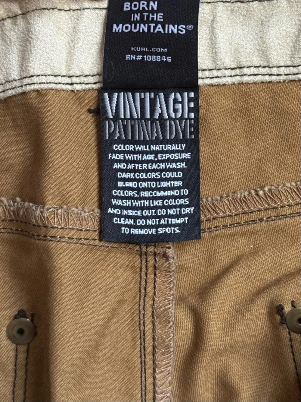 KUHL RYDR Pant, Men’s 35x34 Full Cut, Espresso Color - Picture 4 of 8